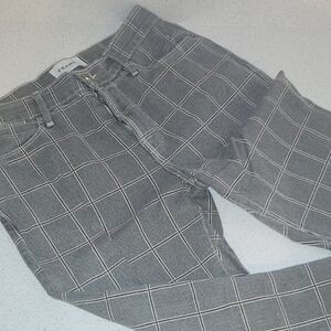 Frame Denim Women's Black Checkered Skinny Jeans